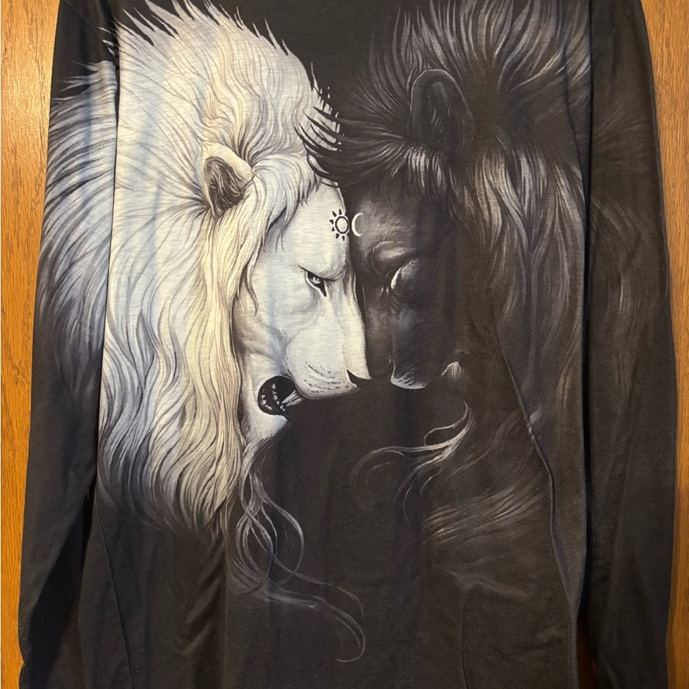 Black Lion Graphic Men's Shirt